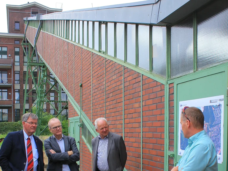 Besichtigung des Wohnbauprojektes Grube Carl in Frechen: