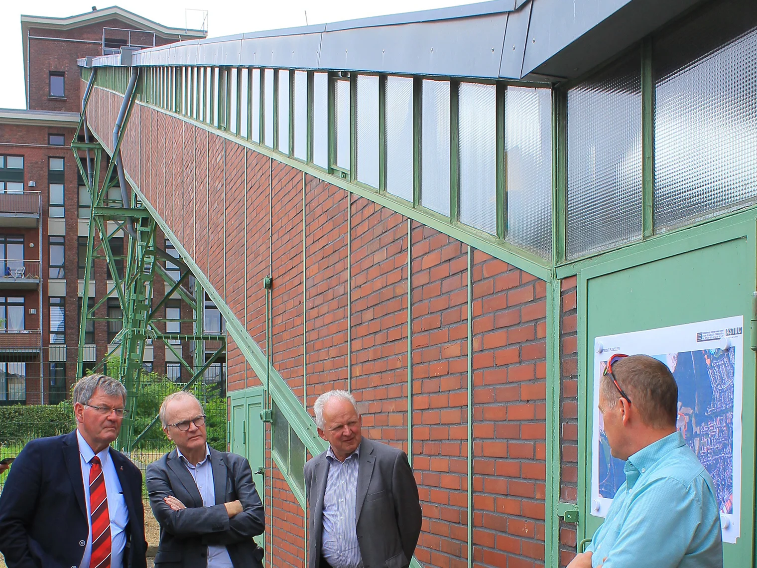 Besichtigung des Wohnbauprojektes Grube Carl in Frechen: