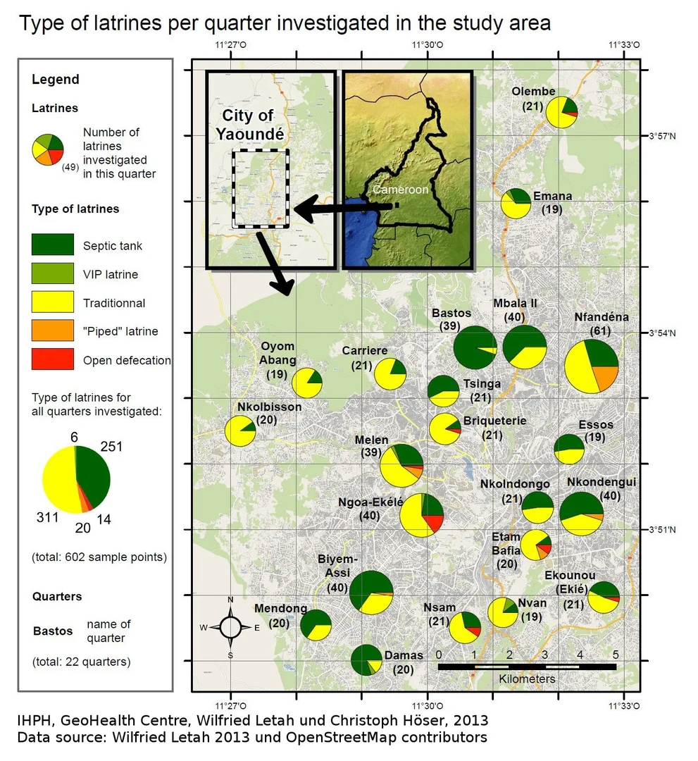 Sanitäre Infrastruktur in Yaoundé: