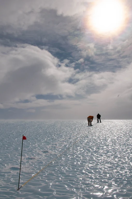Durch Winderosion freigelegte Oberfläche