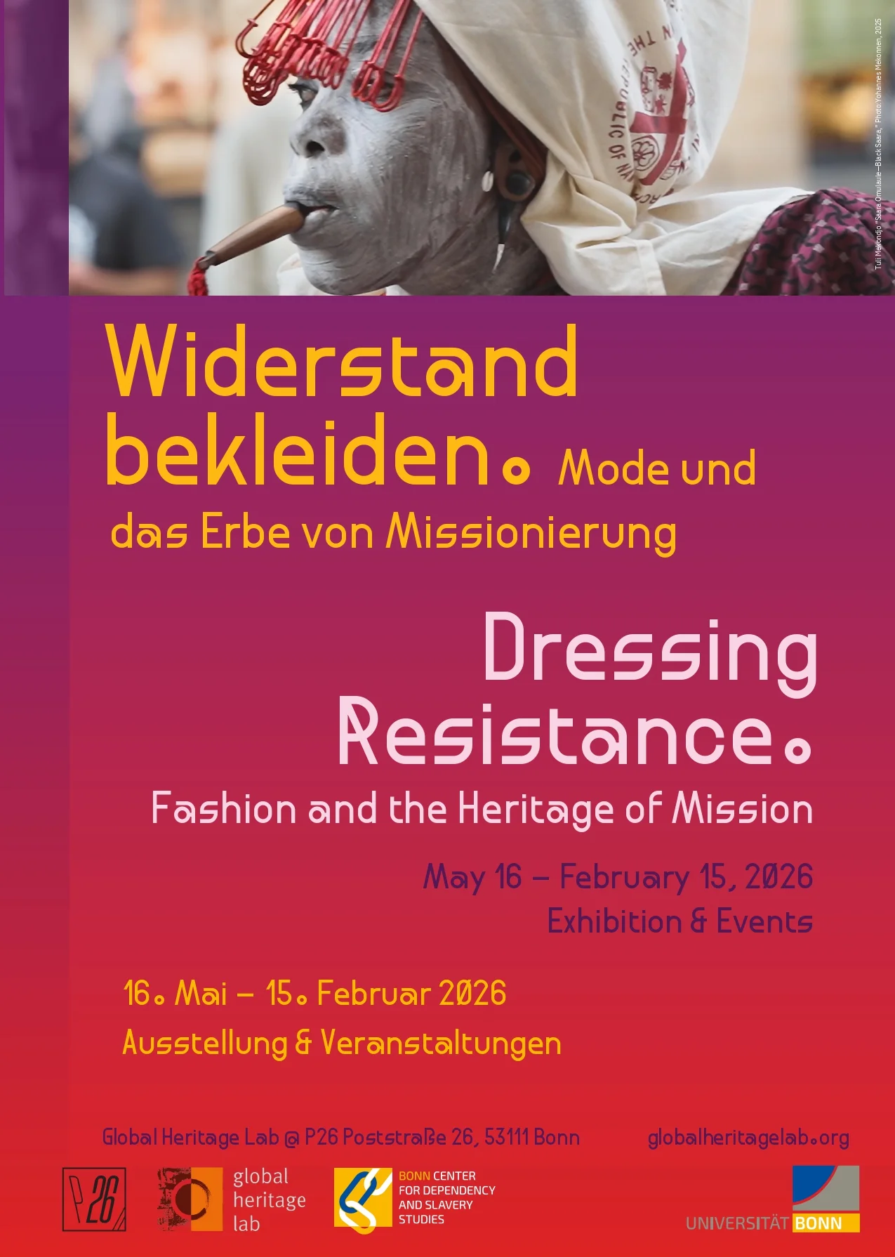 Ausstellung "Widerstand bekleiden. Mode und das Erbe von Missionierung"