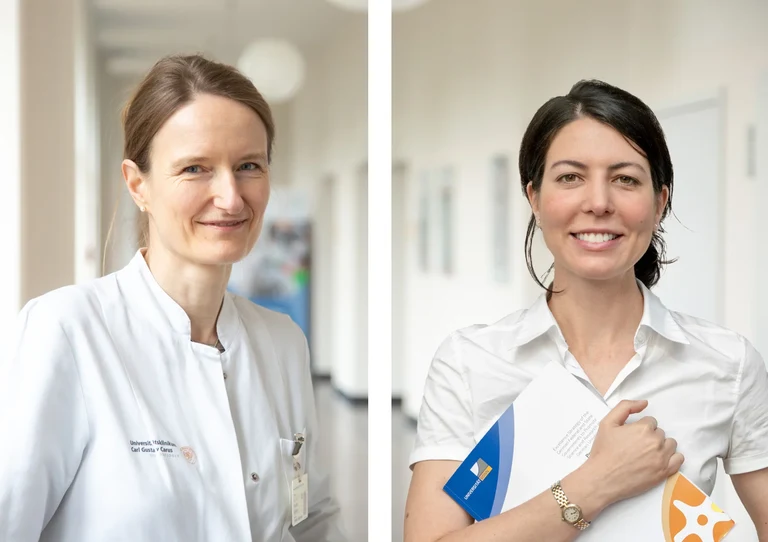 Together, Prof. Claudia Günther (left) from Dresden and Prof. Eva Bartok (right) from Bonn