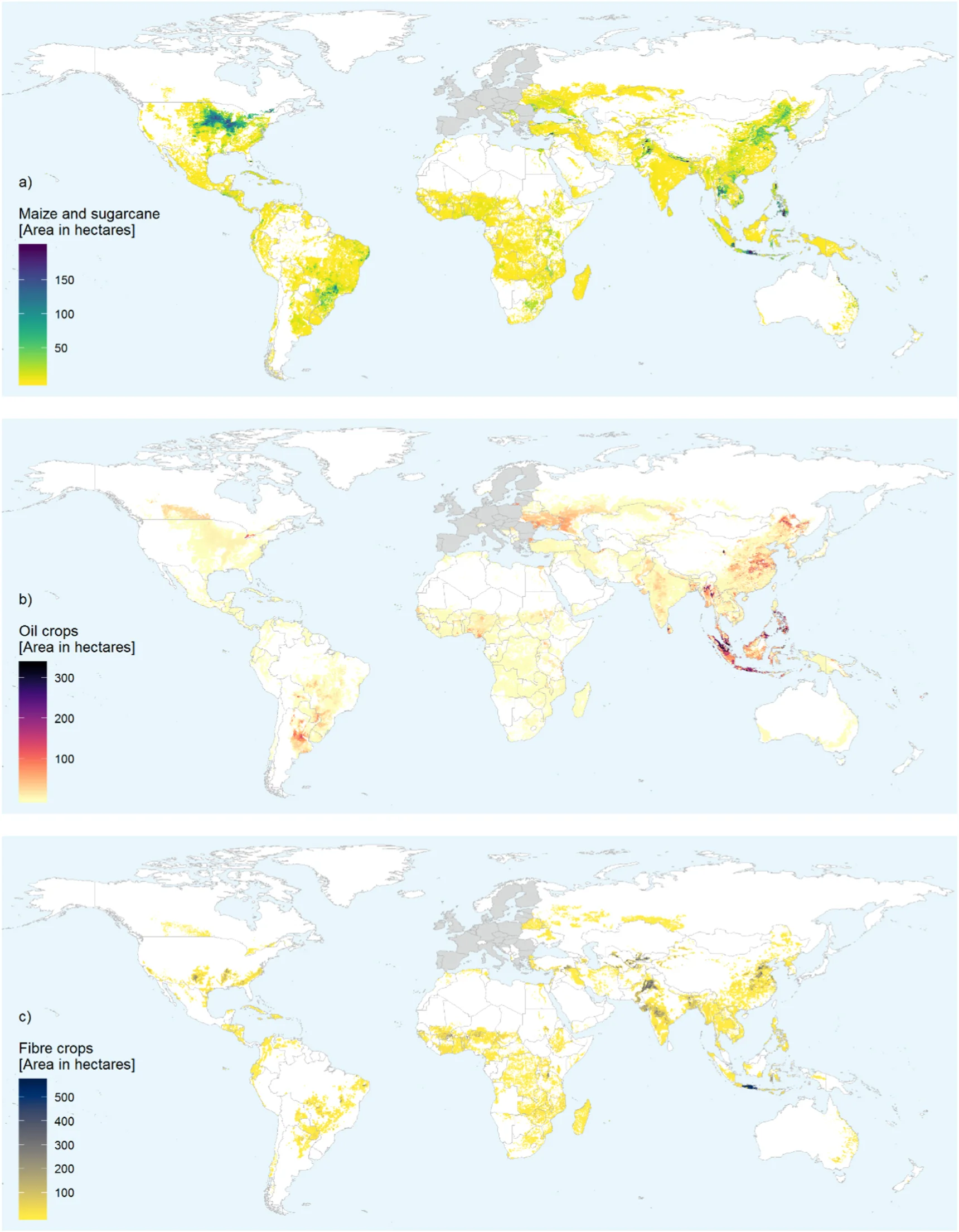 The figure shows the EU's land consumption outside its borders