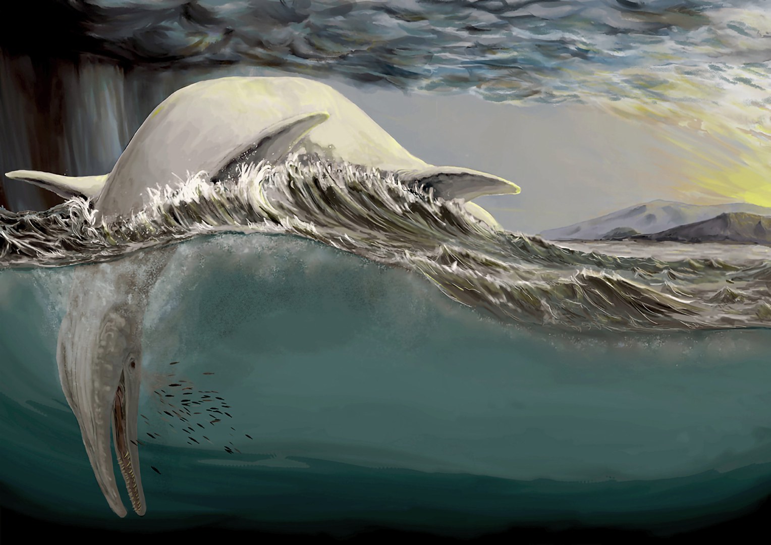 A reconstruction of a gigantic ichthyosaur