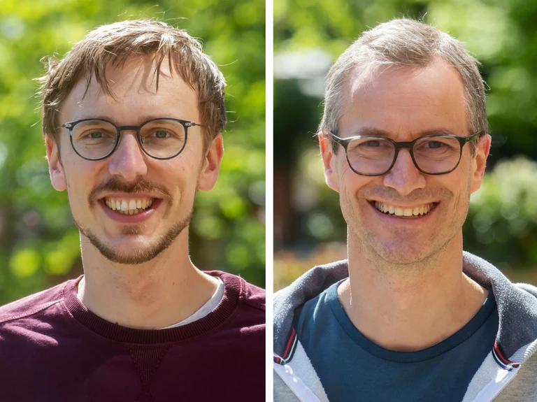 The first and last authors of the study: