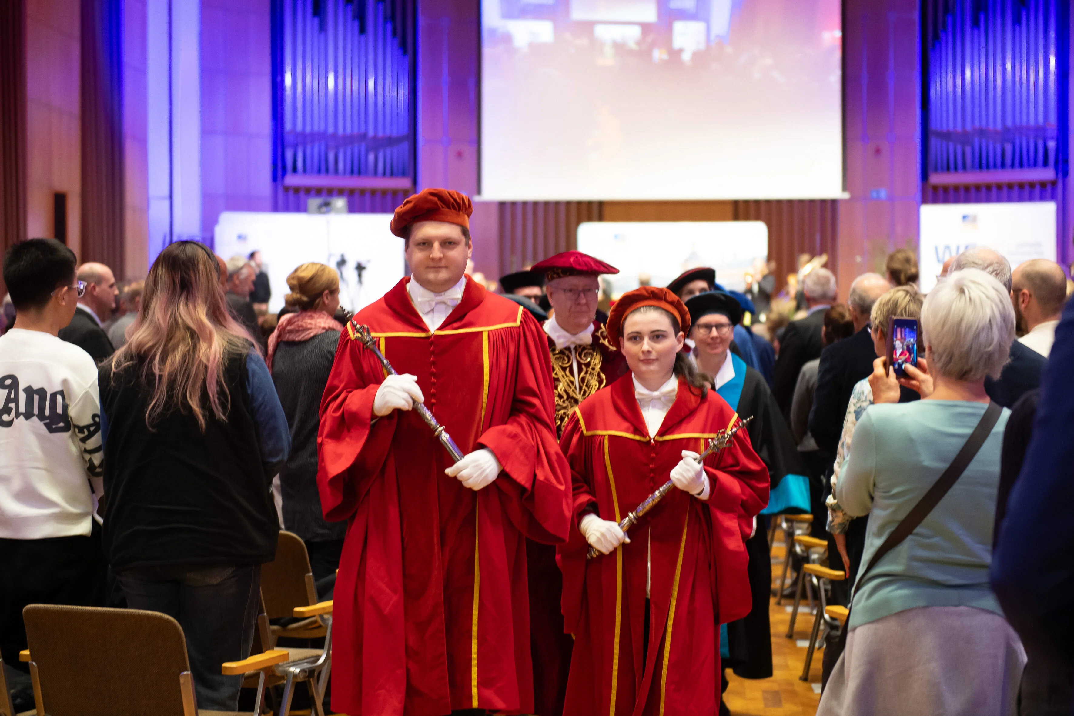 Arrival of the rectorate and deans