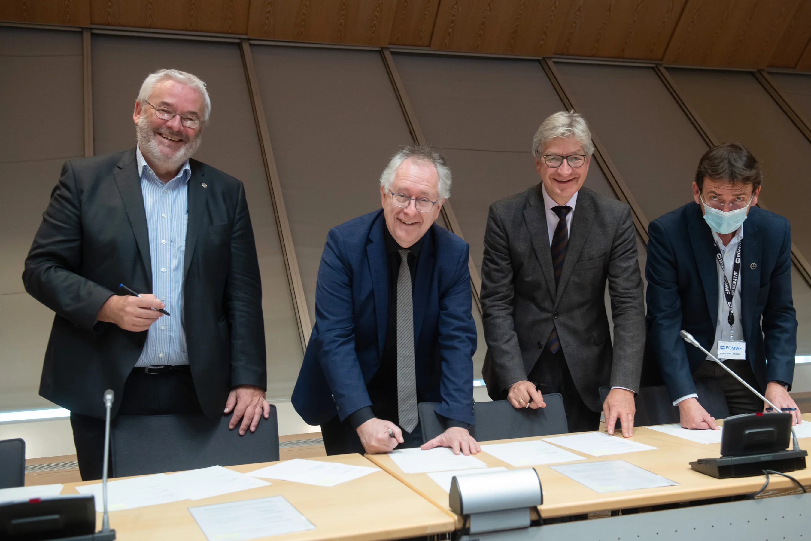 Signing the contract