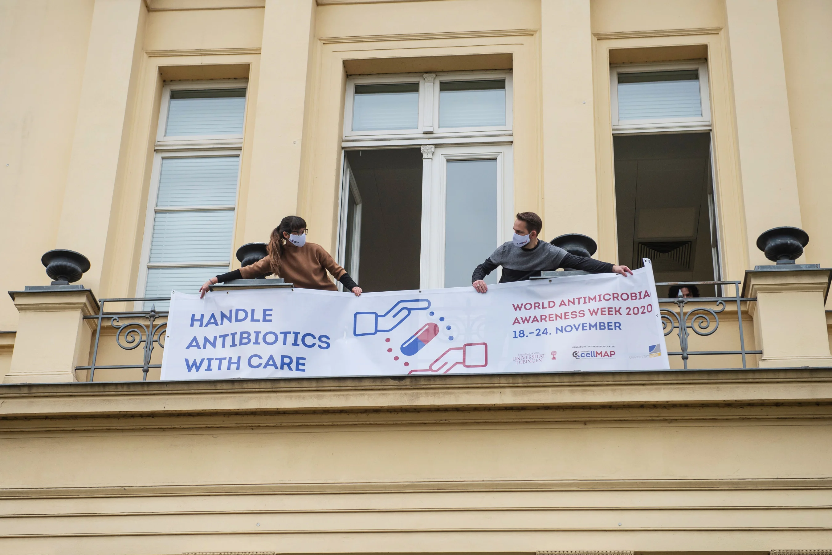 Waving a flag for antibiotics