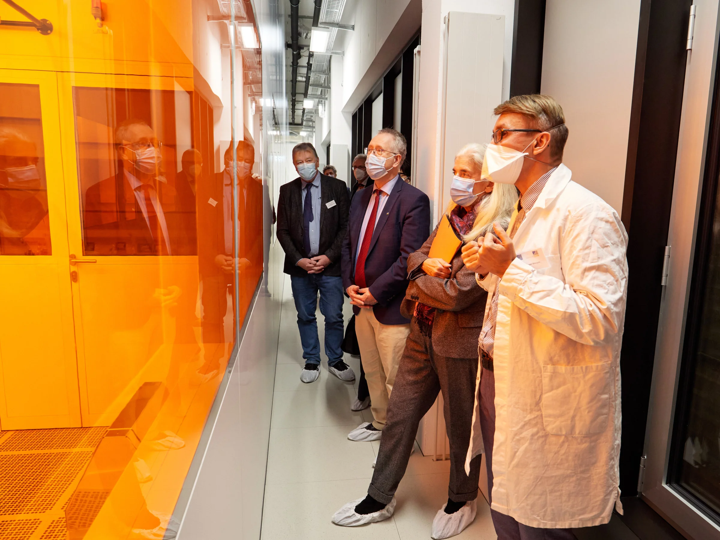 During a guided tour, the guests were able to discover the special features of the building.