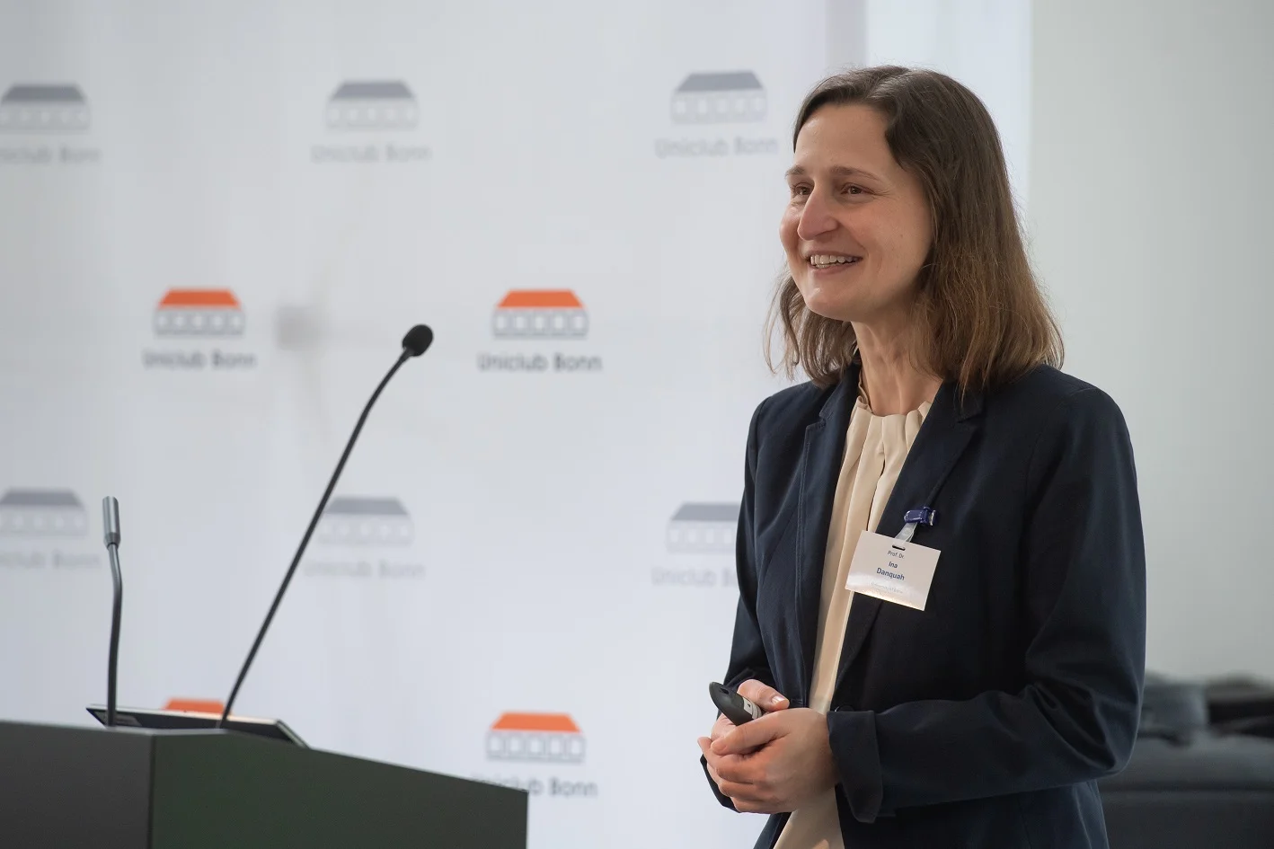 Hertz Professor Ina Danquah presented her research concept on the occasion of her inaugural lecture