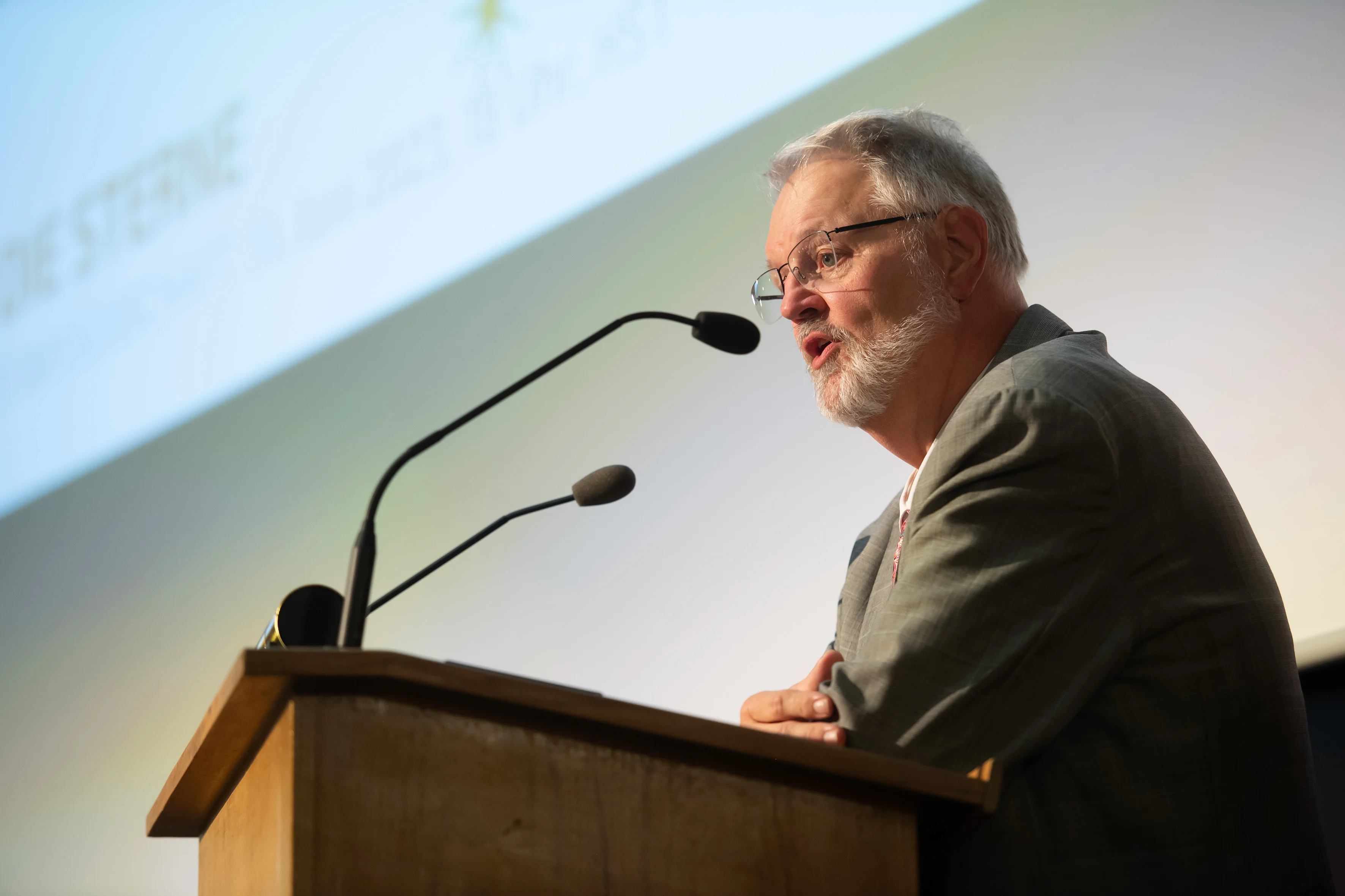 University archivist Dr. Thomas Becker introduces the visitors to the life of Argelander.