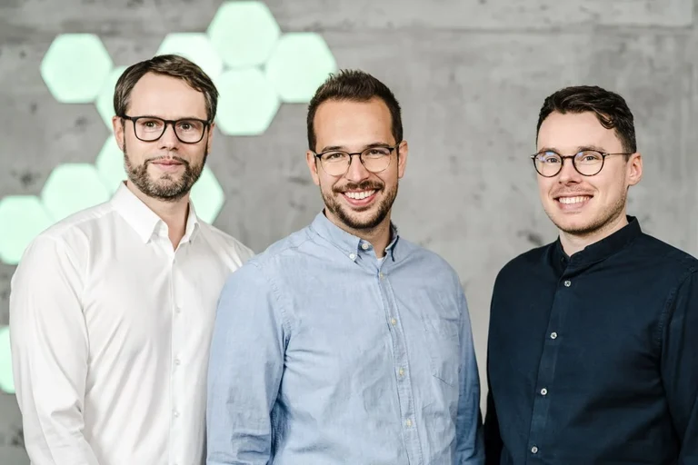 Jan Rudolph, Kevin Baßler, Patrick Günther (from left to right) of aimed analytics GmbH