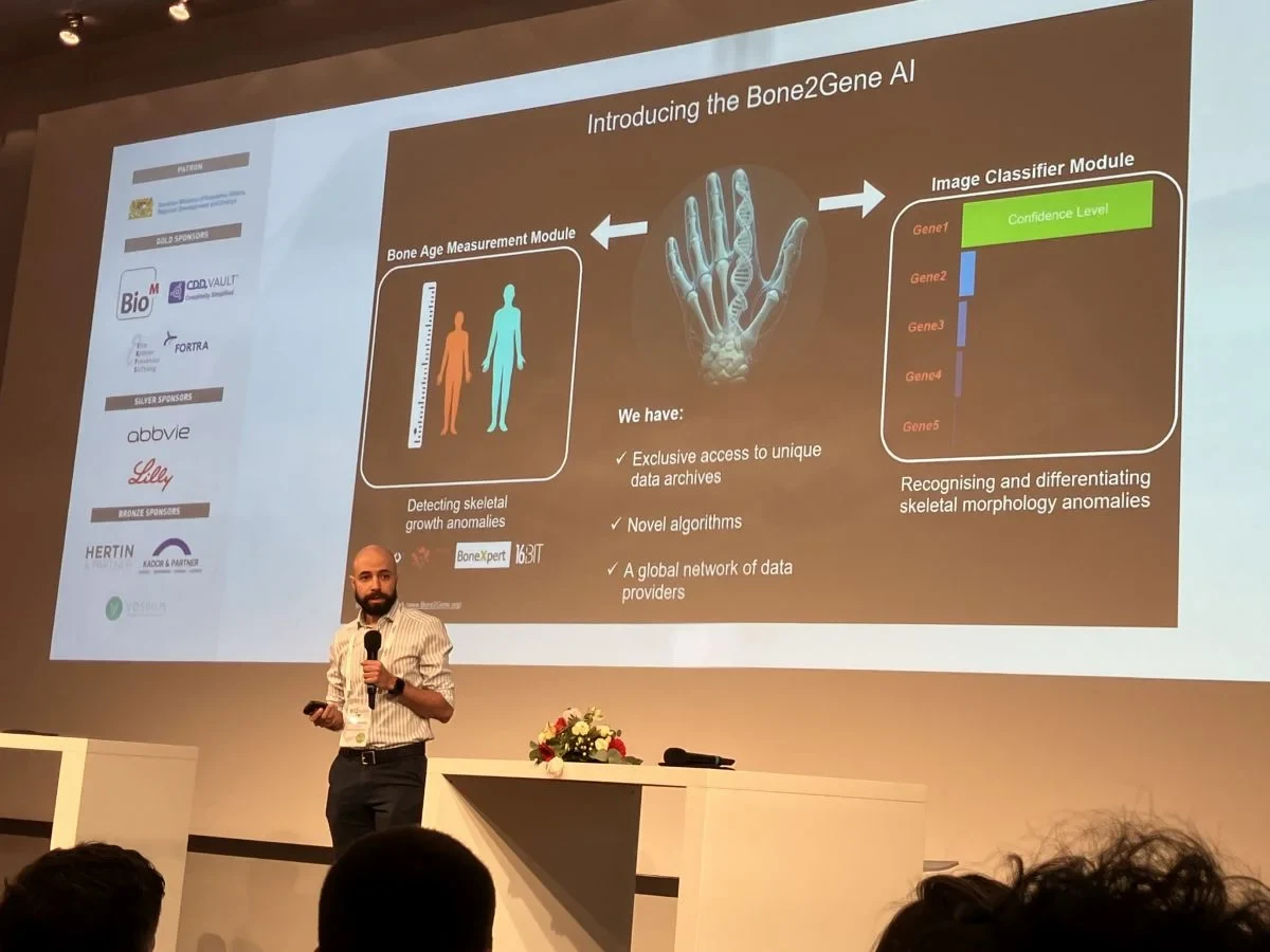 Behnam Javanmardi during his pitch.