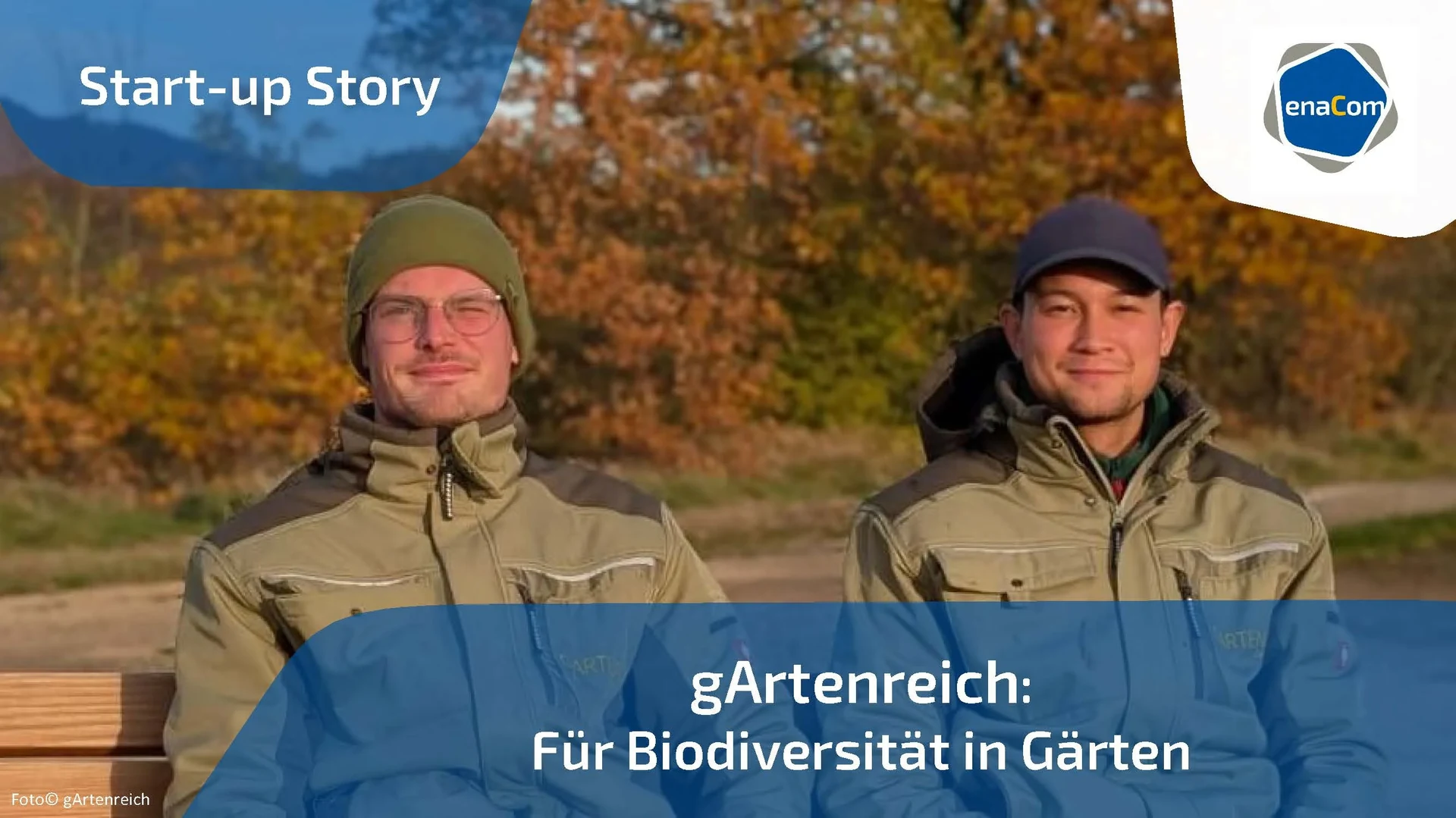 The two founders of gArtenreich GmbH, Paul Brentrup and Anthony Janssen.