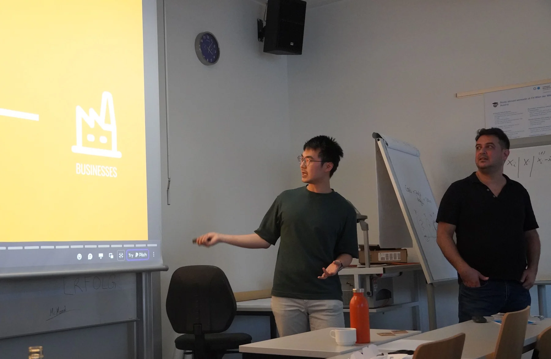 Final pitch in front of the jury