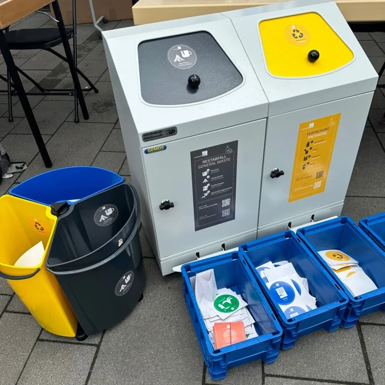 The University of Bonn has set up over 100 separation systems as part of its new waste management system.