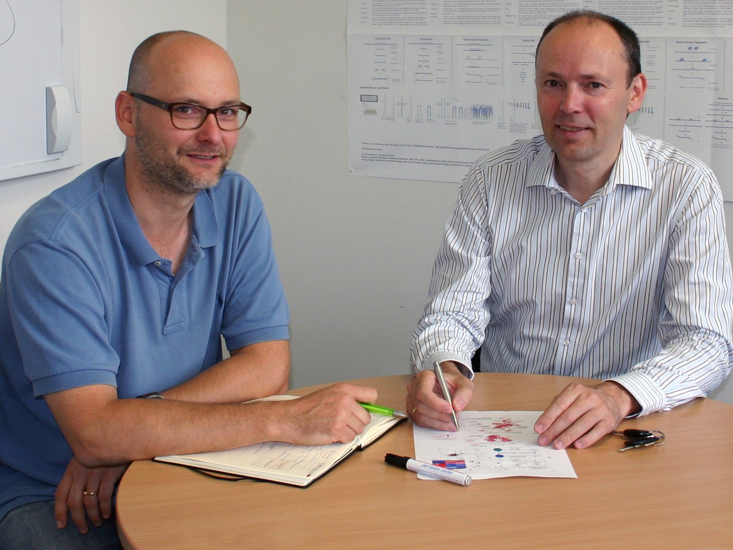 Prof. Dr. Joachim Schultze (right) and Dr. Marc Beyer,