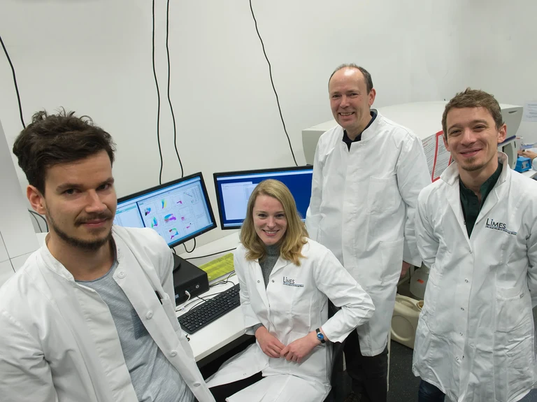 In the lab (from left):