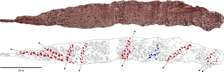 The complete surface of the track site in Morocco,