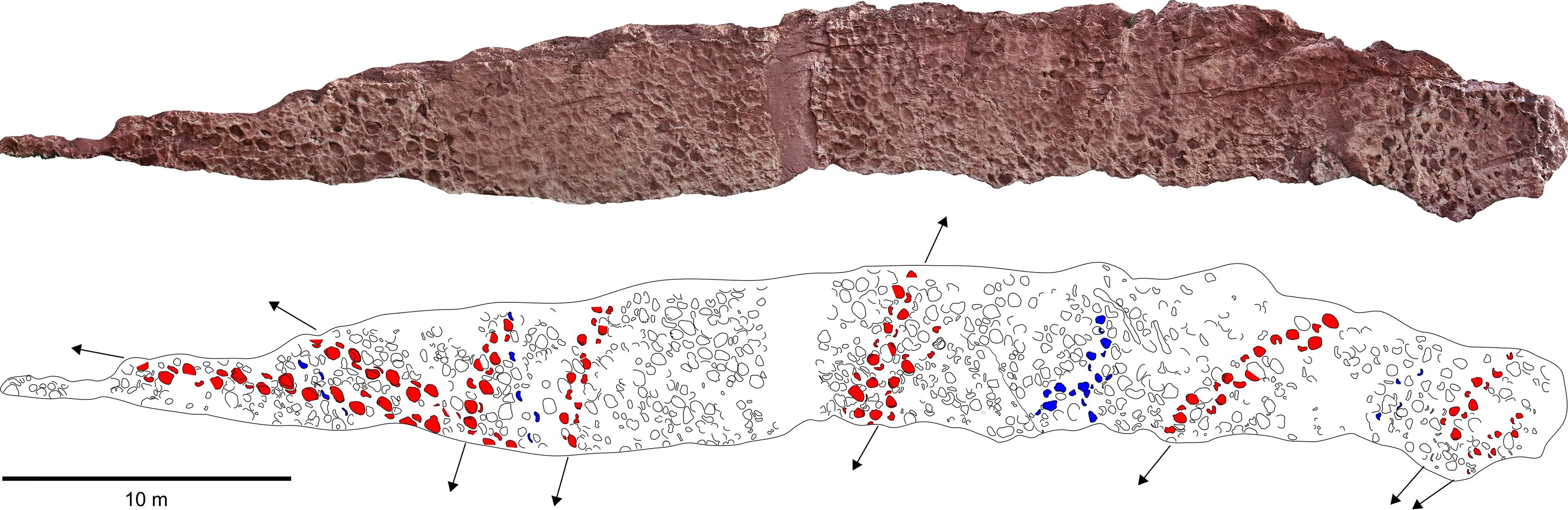 The complete surface of the track site in Morocco,