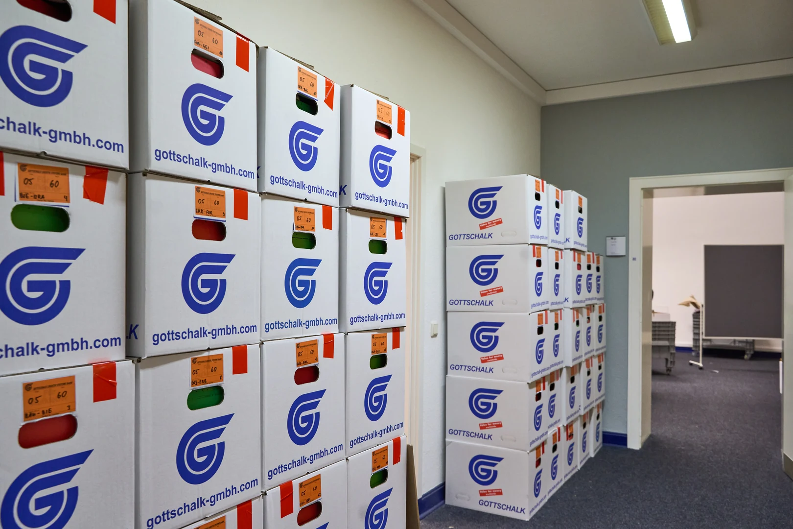 Removal boxes are packed